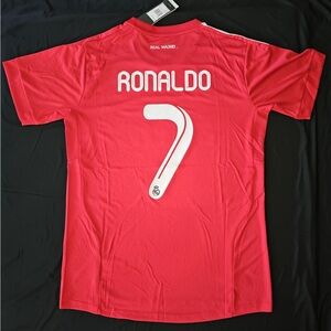 2011 - 2012 Real Madrid Ronaldo #7 Red “Third Kit” Men’s US Large